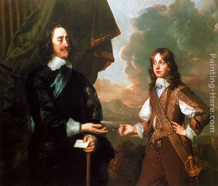 Charles I And The Duke Of York painting - Sir Peter Lely Charles I And The Duke Of York art painting